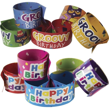 Teacher Created Resources Slap Bracelets, 1"Wx9-1/2"Lx1-1/10"H, 20/ST, Multi PK TCR6995S